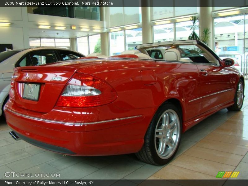 Mars Red / Stone 2008 Mercedes-Benz CLK 550 Cabriolet