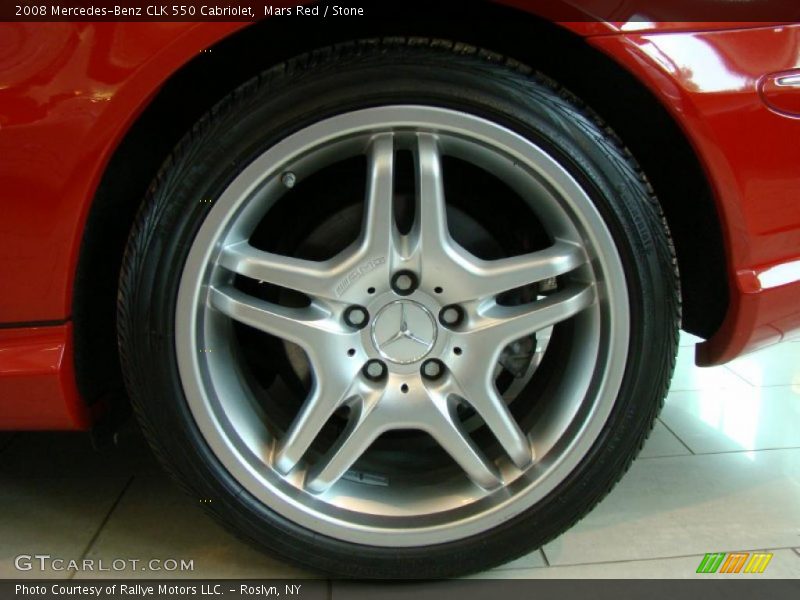 Mars Red / Stone 2008 Mercedes-Benz CLK 550 Cabriolet