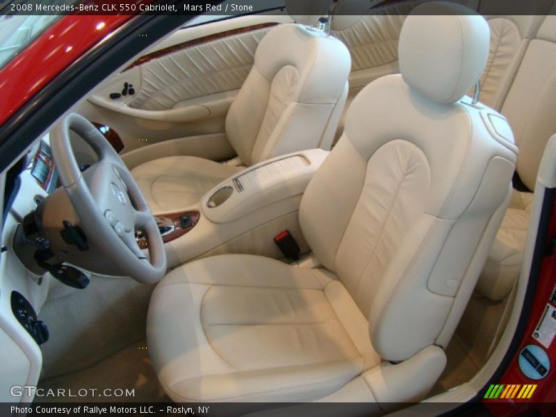 Mars Red / Stone 2008 Mercedes-Benz CLK 550 Cabriolet