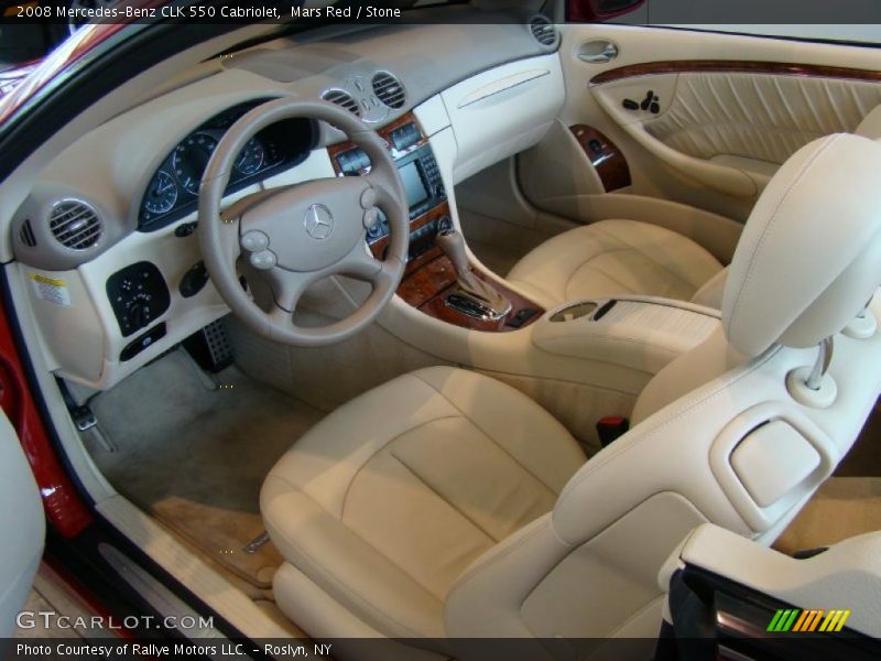 Mars Red / Stone 2008 Mercedes-Benz CLK 550 Cabriolet