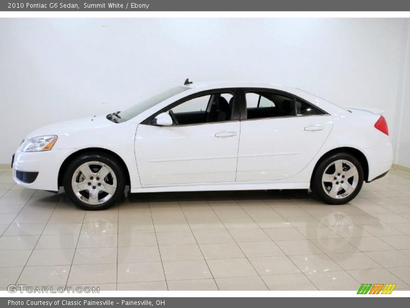 Summit White / Ebony 2010 Pontiac G6 Sedan