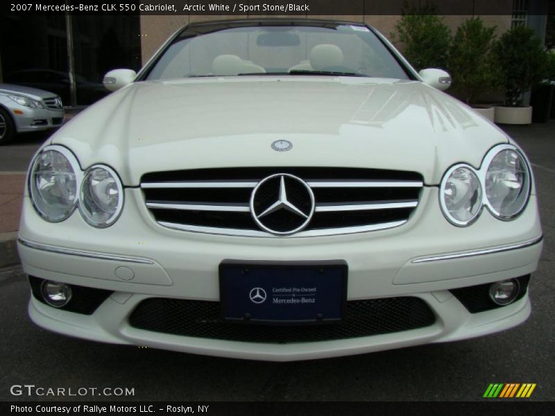 Arctic White / Sport Stone/Black 2007 Mercedes-Benz CLK 550 Cabriolet