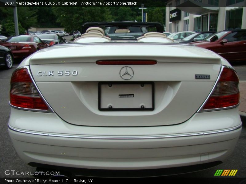 Arctic White / Sport Stone/Black 2007 Mercedes-Benz CLK 550 Cabriolet