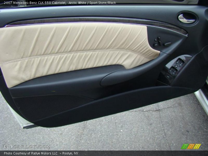 Arctic White / Sport Stone/Black 2007 Mercedes-Benz CLK 550 Cabriolet