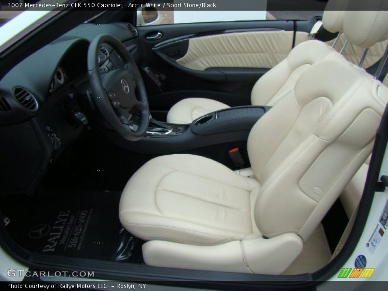 Arctic White / Sport Stone/Black 2007 Mercedes-Benz CLK 550 Cabriolet
