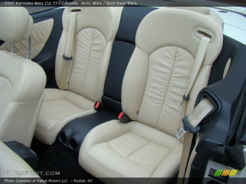Arctic White / Sport Stone/Black 2007 Mercedes-Benz CLK 550 Cabriolet