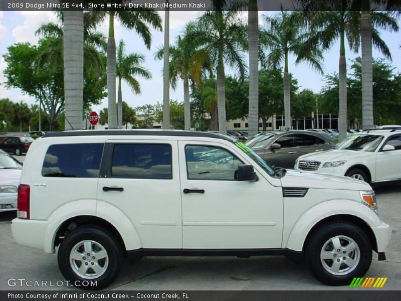 Stone White / Dark Khaki/Medium Khaki 2009 Dodge Nitro SE 4x4