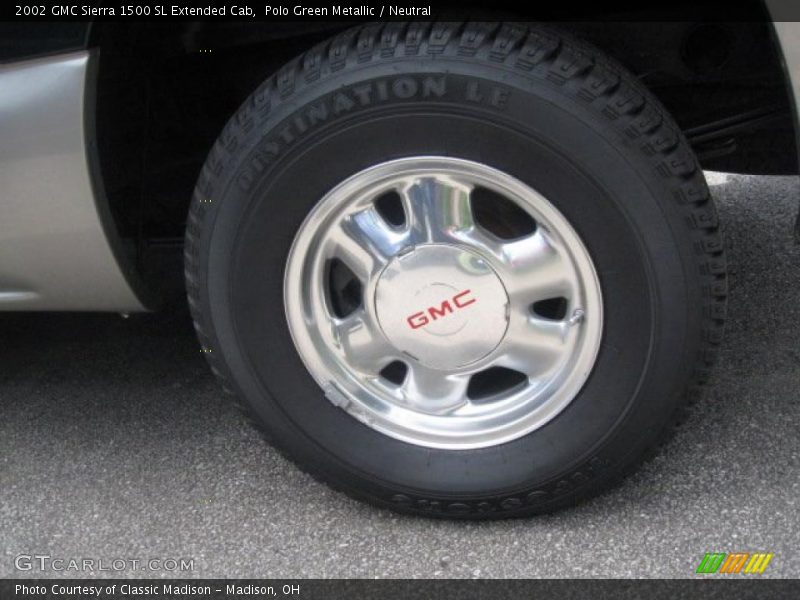 Polo Green Metallic / Neutral 2002 GMC Sierra 1500 SL Extended Cab