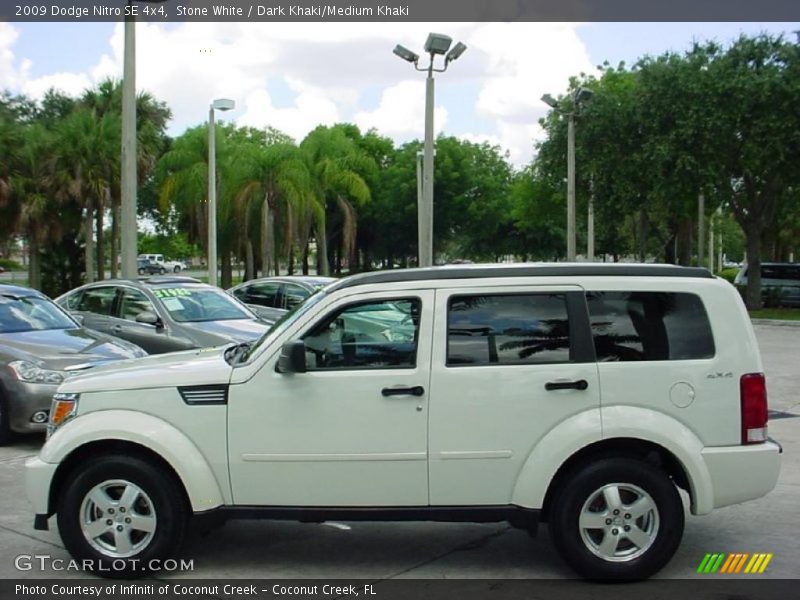 Stone White / Dark Khaki/Medium Khaki 2009 Dodge Nitro SE 4x4