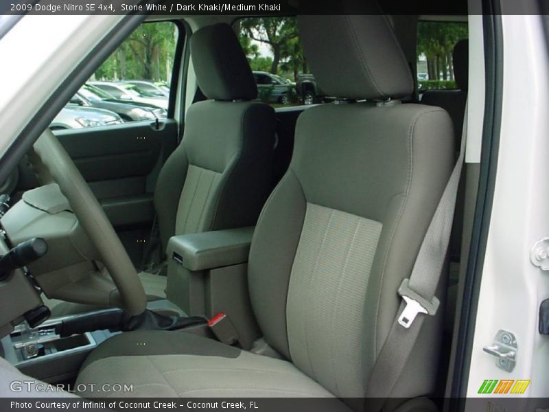 Stone White / Dark Khaki/Medium Khaki 2009 Dodge Nitro SE 4x4