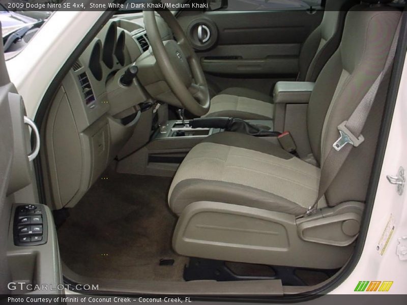 Stone White / Dark Khaki/Medium Khaki 2009 Dodge Nitro SE 4x4