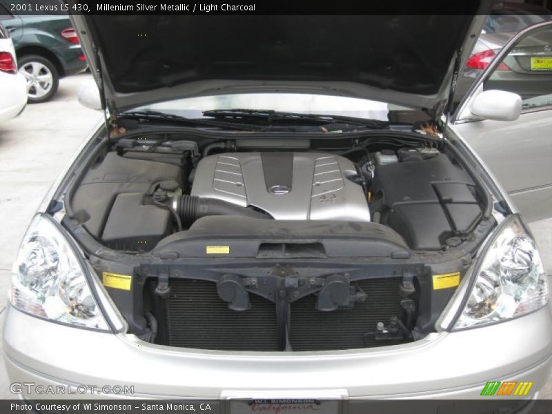 Millenium Silver Metallic / Light Charcoal 2001 Lexus LS 430