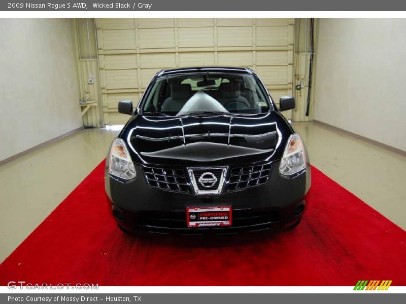 Wicked Black / Gray 2009 Nissan Rogue S AWD