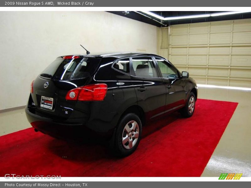 Wicked Black / Gray 2009 Nissan Rogue S AWD