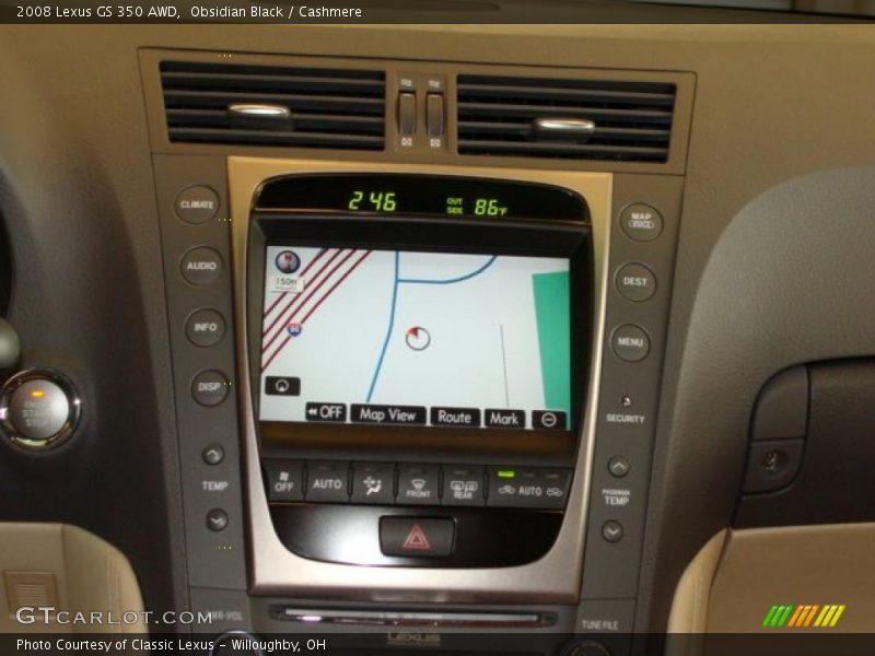 Obsidian Black / Cashmere 2008 Lexus GS 350 AWD