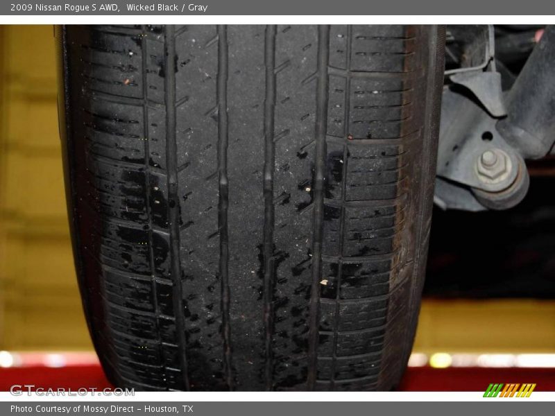 Wicked Black / Gray 2009 Nissan Rogue S AWD