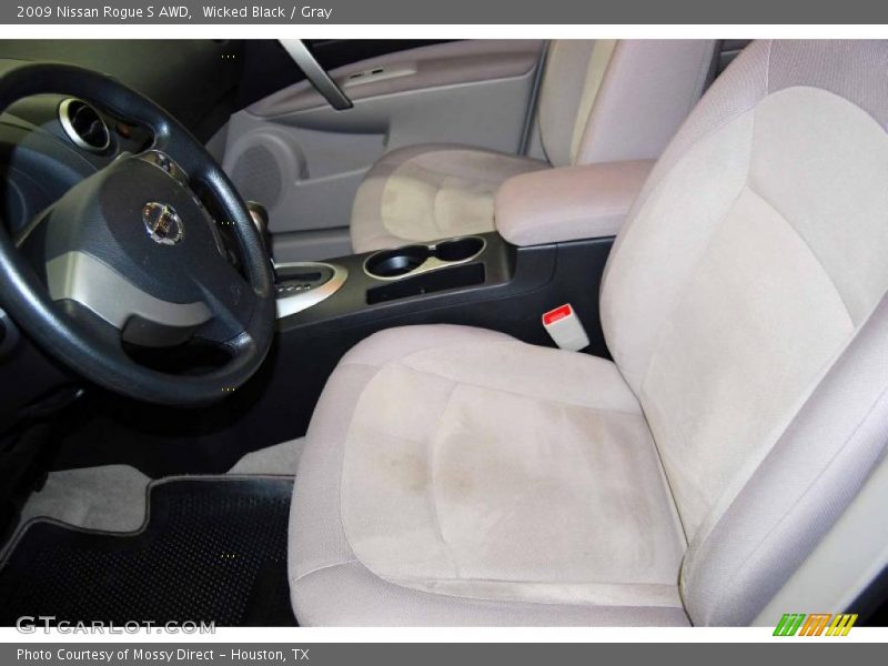 Wicked Black / Gray 2009 Nissan Rogue S AWD