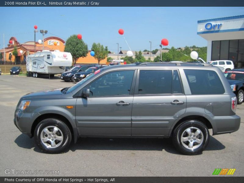 Nimbus Gray Metallic / Gray 2008 Honda Pilot EX-L