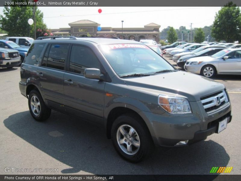 Nimbus Gray Metallic / Gray 2008 Honda Pilot EX-L