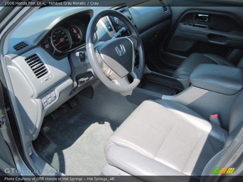 Nimbus Gray Metallic / Gray 2008 Honda Pilot EX-L