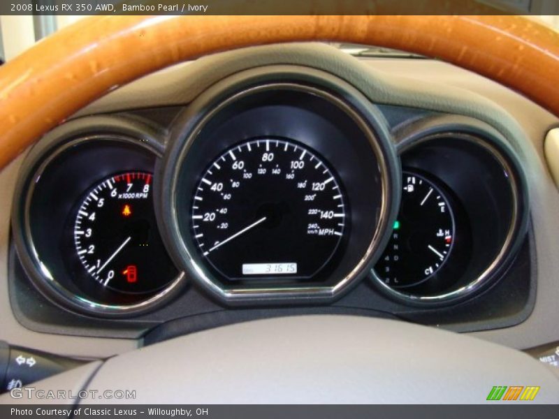 Bamboo Pearl / Ivory 2008 Lexus RX 350 AWD