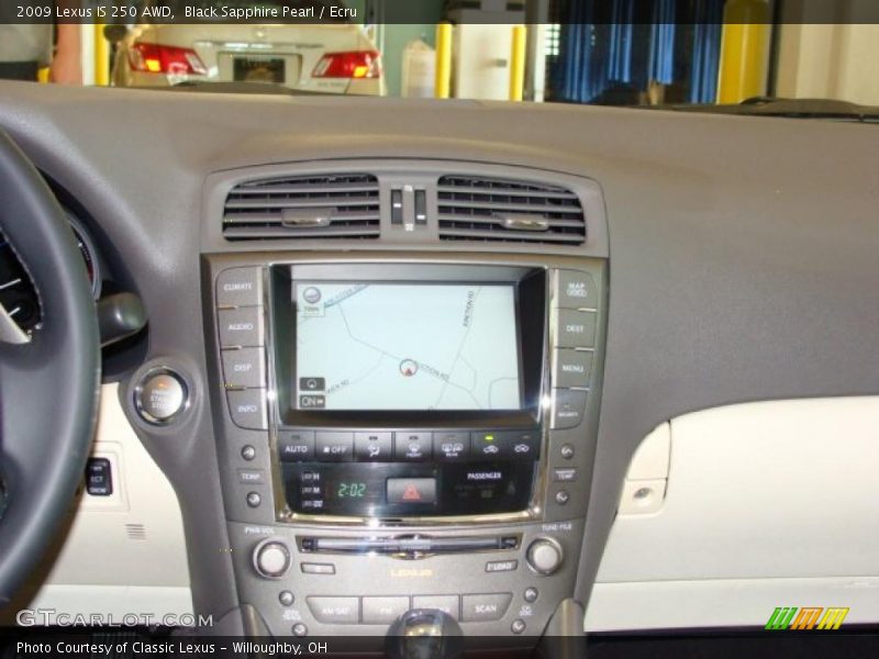 Black Sapphire Pearl / Ecru 2009 Lexus IS 250 AWD