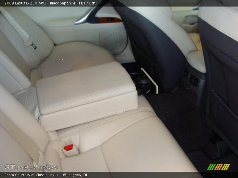 Black Sapphire Pearl / Ecru 2009 Lexus IS 250 AWD