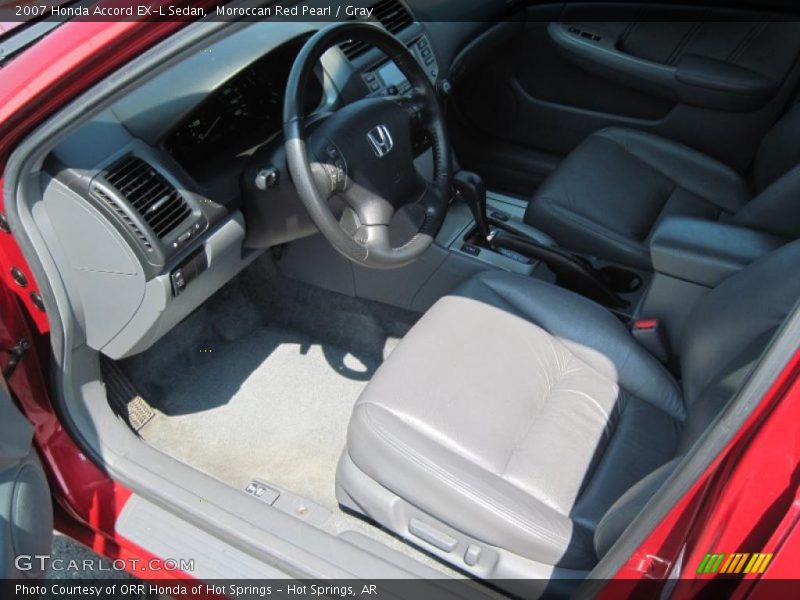 Moroccan Red Pearl / Gray 2007 Honda Accord EX-L Sedan