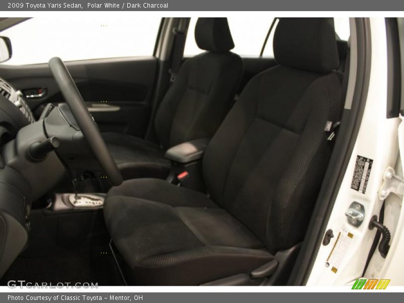 Polar White / Dark Charcoal 2009 Toyota Yaris Sedan