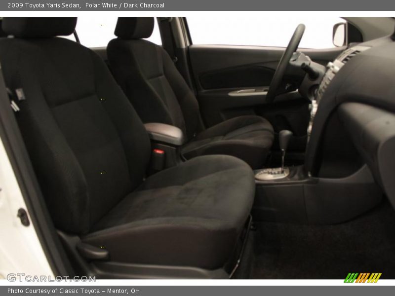 Polar White / Dark Charcoal 2009 Toyota Yaris Sedan