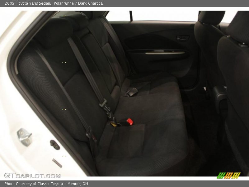 Polar White / Dark Charcoal 2009 Toyota Yaris Sedan