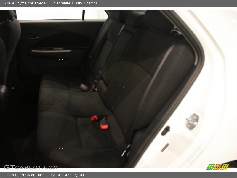 Polar White / Dark Charcoal 2009 Toyota Yaris Sedan