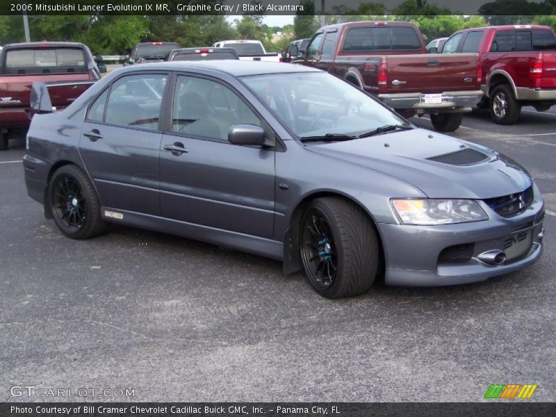 Graphite Gray / Black Alcantara 2006 Mitsubishi Lancer Evolution IX MR