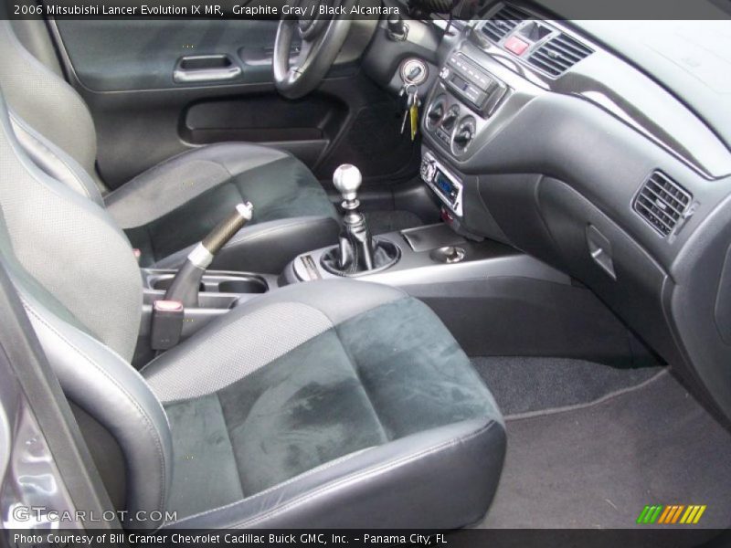 Graphite Gray / Black Alcantara 2006 Mitsubishi Lancer Evolution IX MR
