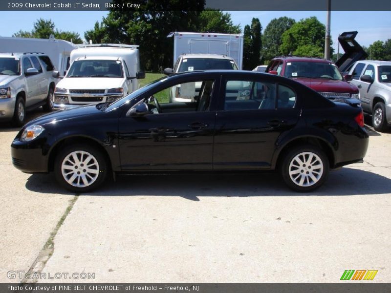 Black / Gray 2009 Chevrolet Cobalt LT Sedan