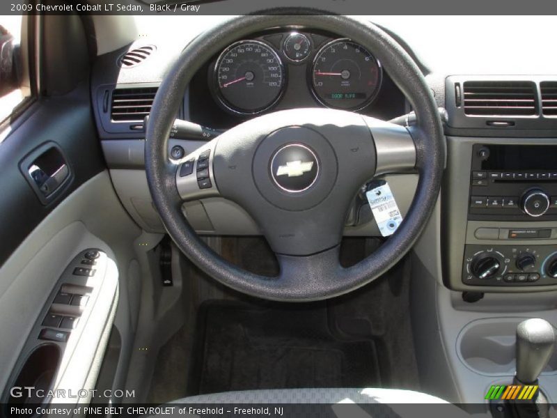 Black / Gray 2009 Chevrolet Cobalt LT Sedan