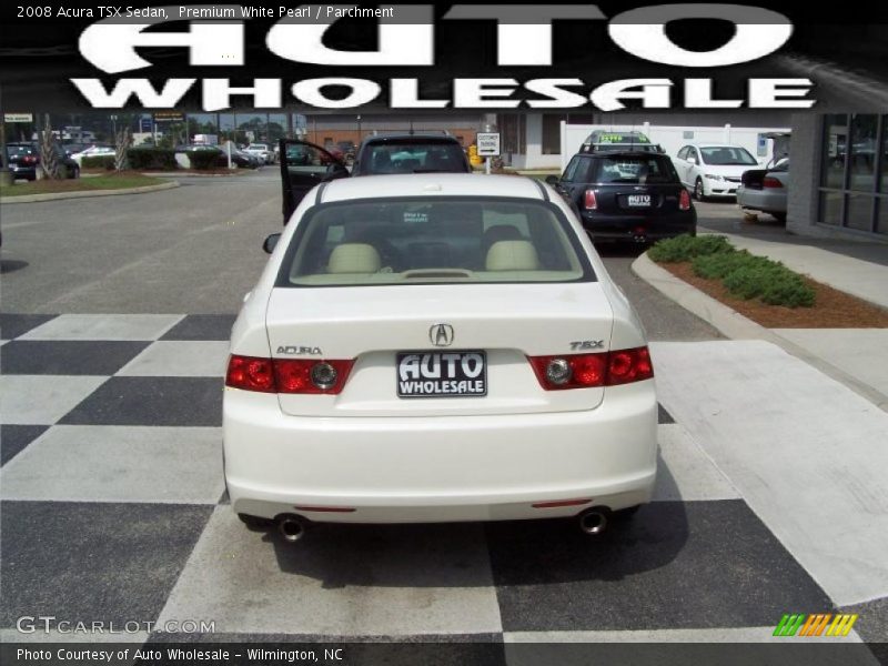 Premium White Pearl / Parchment 2008 Acura TSX Sedan