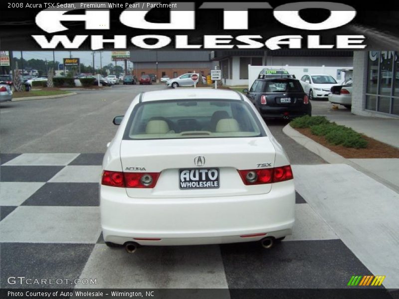 Premium White Pearl / Parchment 2008 Acura TSX Sedan
