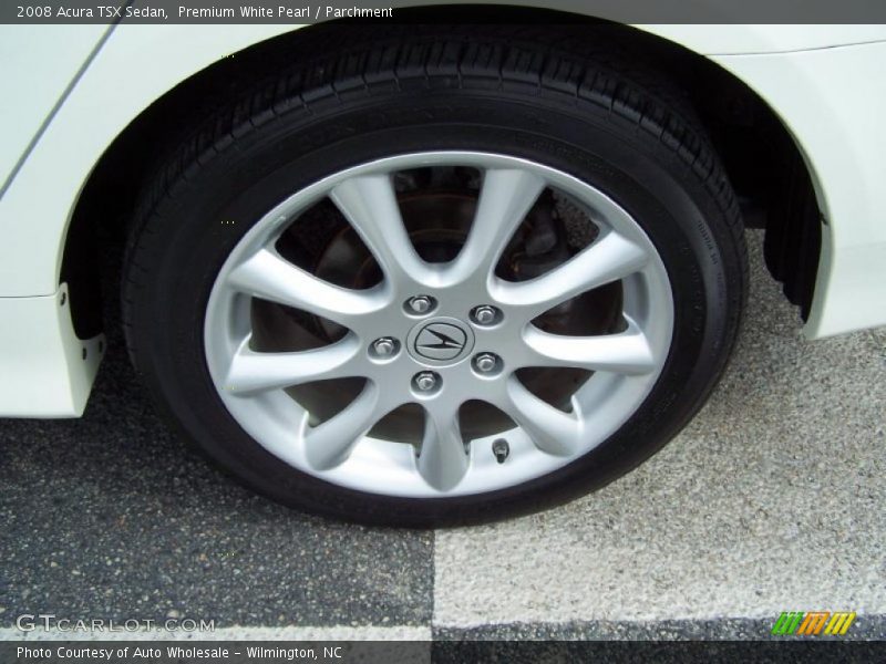 Premium White Pearl / Parchment 2008 Acura TSX Sedan