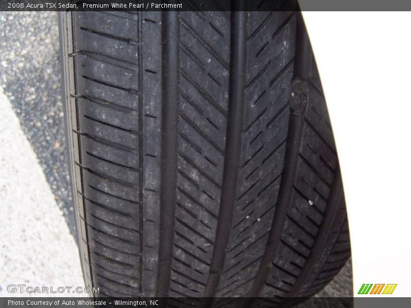 Premium White Pearl / Parchment 2008 Acura TSX Sedan