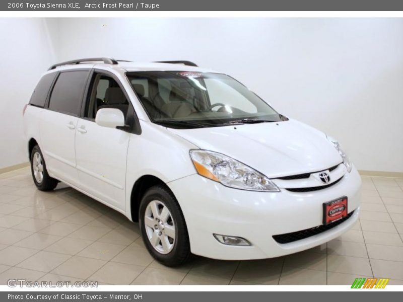 Arctic Frost Pearl / Taupe 2006 Toyota Sienna XLE