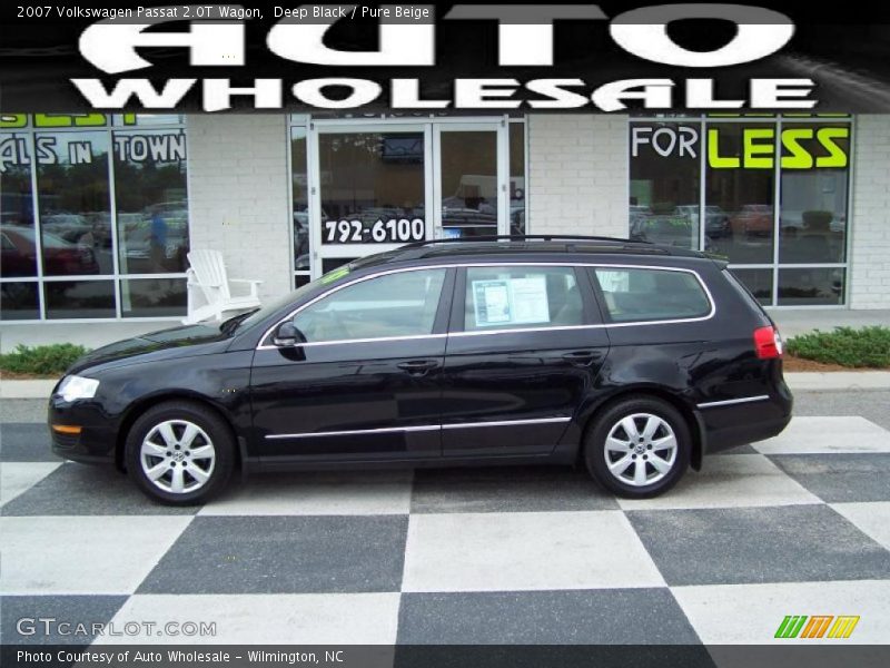 Deep Black / Pure Beige 2007 Volkswagen Passat 2.0T Wagon