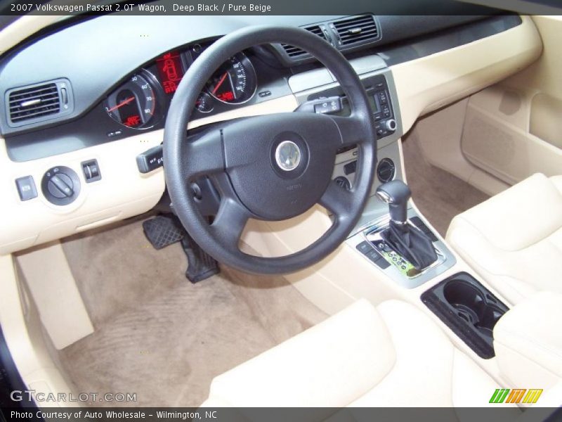 Deep Black / Pure Beige 2007 Volkswagen Passat 2.0T Wagon