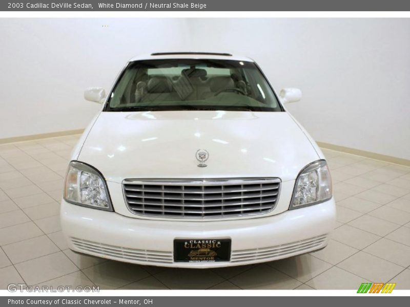 White Diamond / Neutral Shale Beige 2003 Cadillac DeVille Sedan