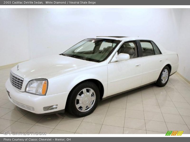 White Diamond / Neutral Shale Beige 2003 Cadillac DeVille Sedan