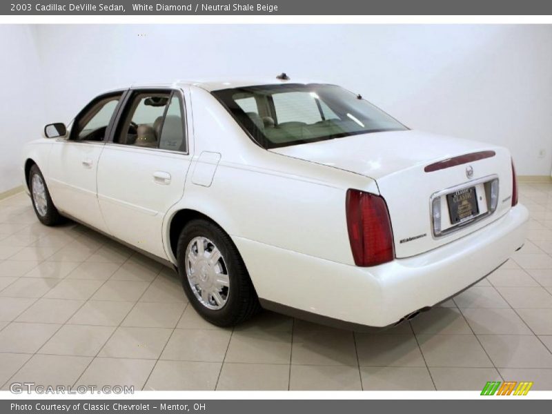 White Diamond / Neutral Shale Beige 2003 Cadillac DeVille Sedan