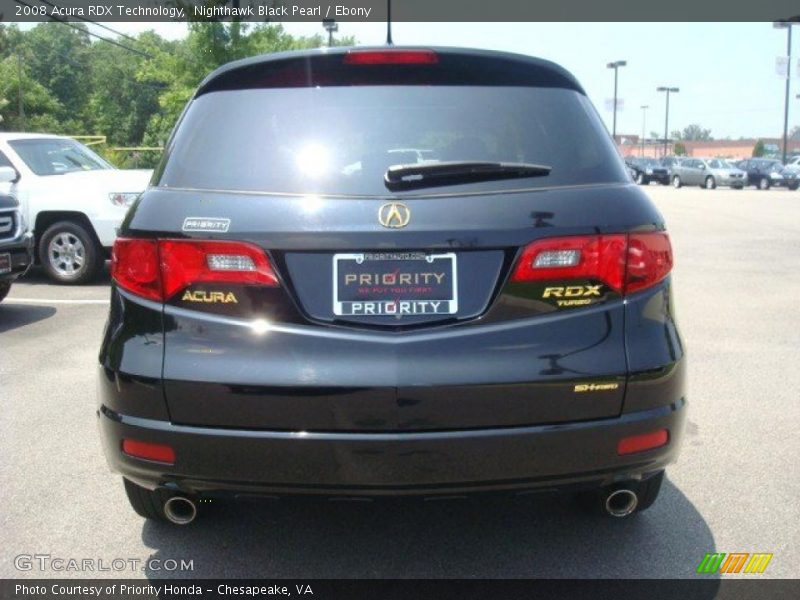 Nighthawk Black Pearl / Ebony 2008 Acura RDX Technology