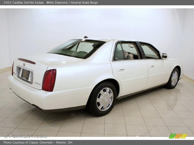 White Diamond / Neutral Shale Beige 2003 Cadillac DeVille Sedan