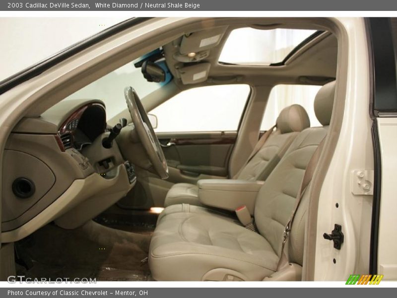 White Diamond / Neutral Shale Beige 2003 Cadillac DeVille Sedan