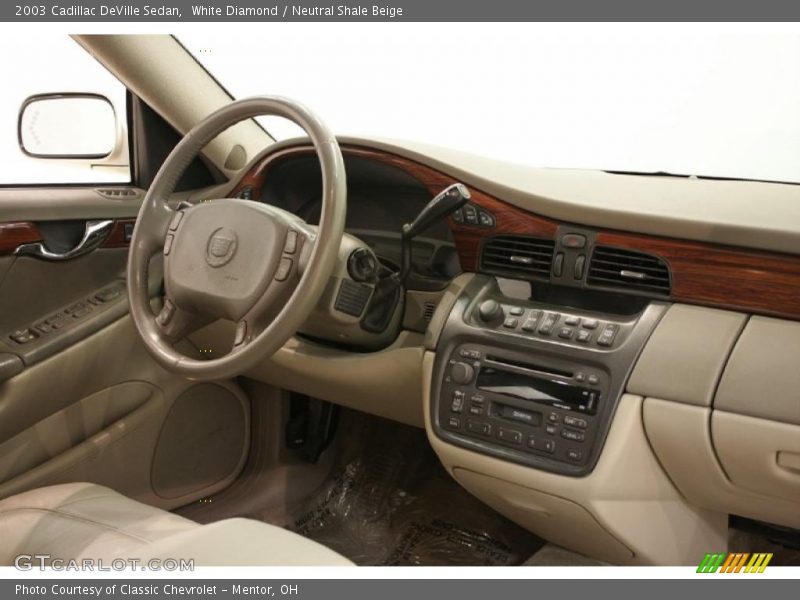 White Diamond / Neutral Shale Beige 2003 Cadillac DeVille Sedan